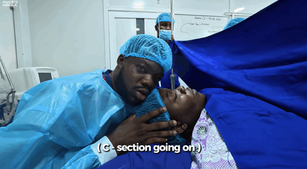 Cute Abiola receives criticism for her wife’s birth video