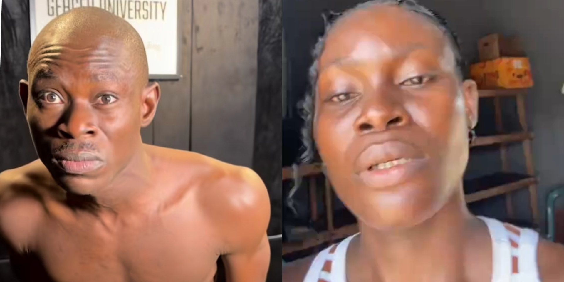 Geh Geh reacts to his sister’s criticism of his negligence