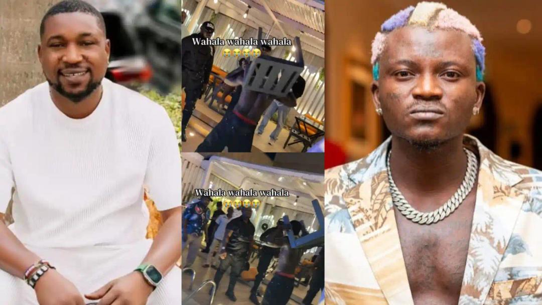 Portable almost angrily smashed chair on Tunde Perry head (Video)